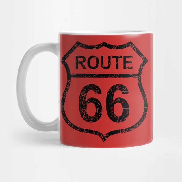 Vintage Style Iconic Route 66 Tee - Nostalgic Highway Sign Design - Casual Travel Wear - Great Gift for Road Trippers by TeeGeek Boutique